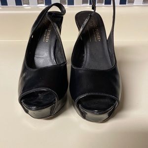 Donald J Pliner Patent Peep Toe Slingback Cara 6